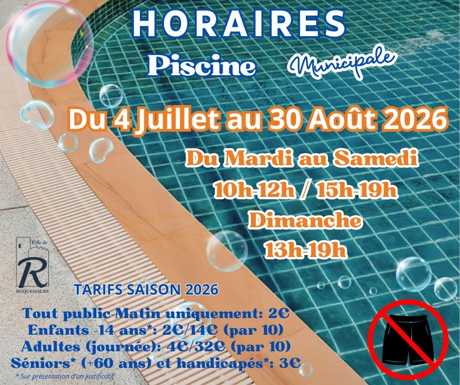 💦 PISCINE MUNICIPALE 🏊