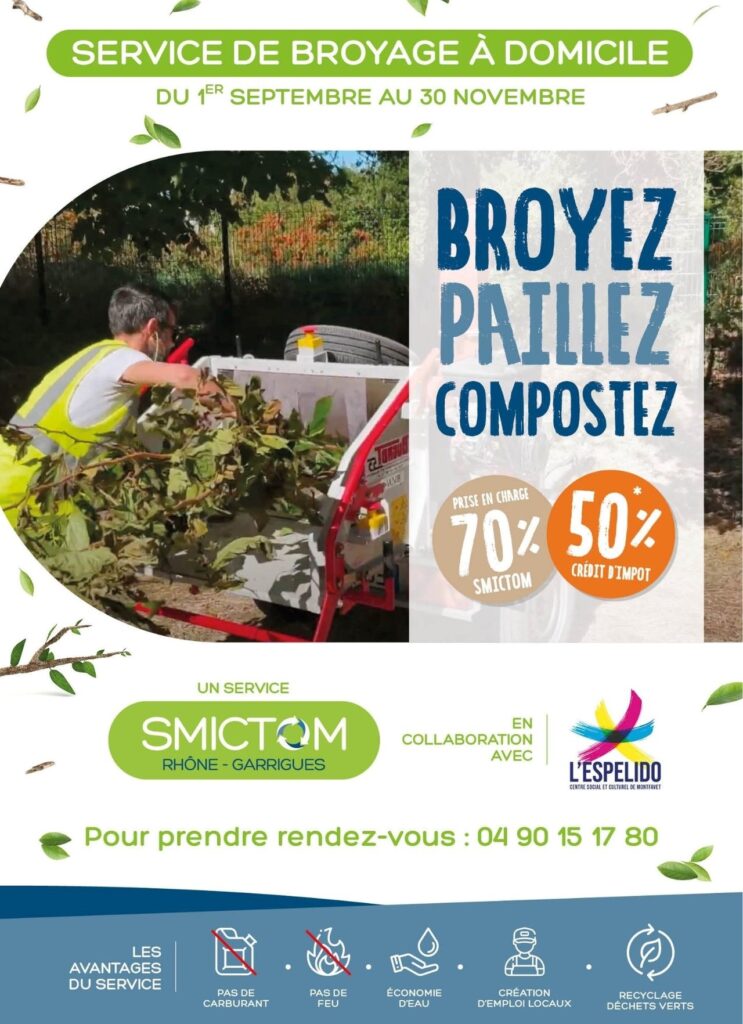 🌲♻️ SERVICE DE BROYAGE A DOMICILE🪴🌱