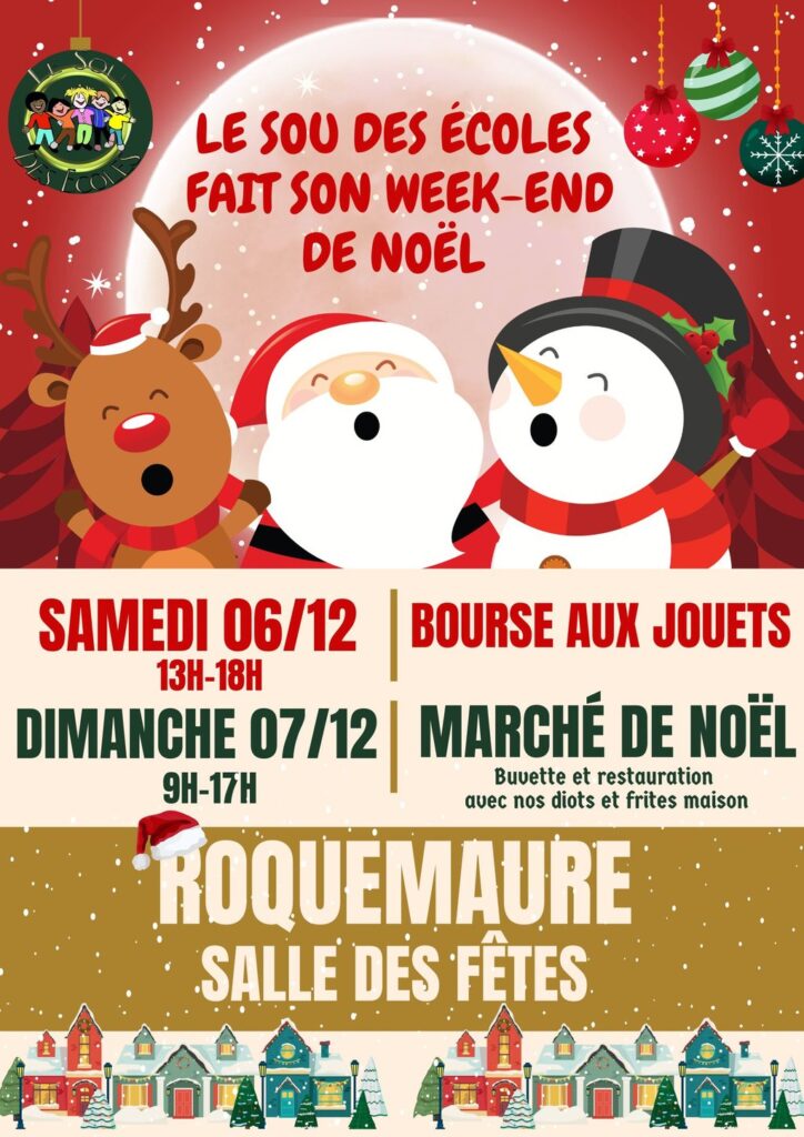 LE SOU DES ECOLES FAIT SON WEEK-END DE NOEL
