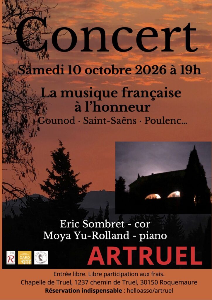 CONCERT : LA MUSIQUE FRANCAISE A L'HONNEUR Gounod, St Saens, Poulenc ...