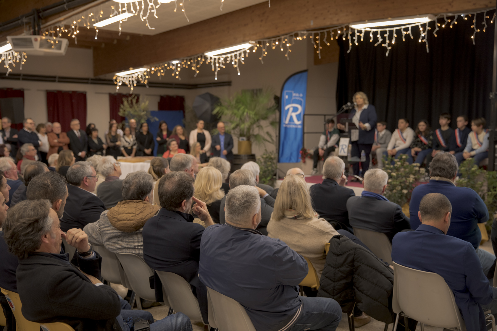 Cérémonie en salle des fêtes