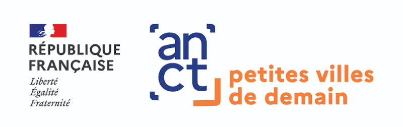 Logo de l’Agence nationale de la cohésion des territoires et du programme Petites villes de demain