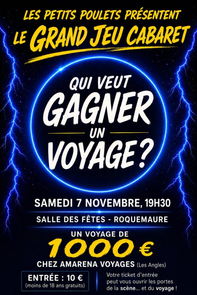 SOIREE LE GRAND JEU CABARET : QUI VEUT GAGNER UN VOYAGE ?