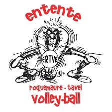 Logo : ERTVB · Entente Roquemaure Tavel Volley-Ball