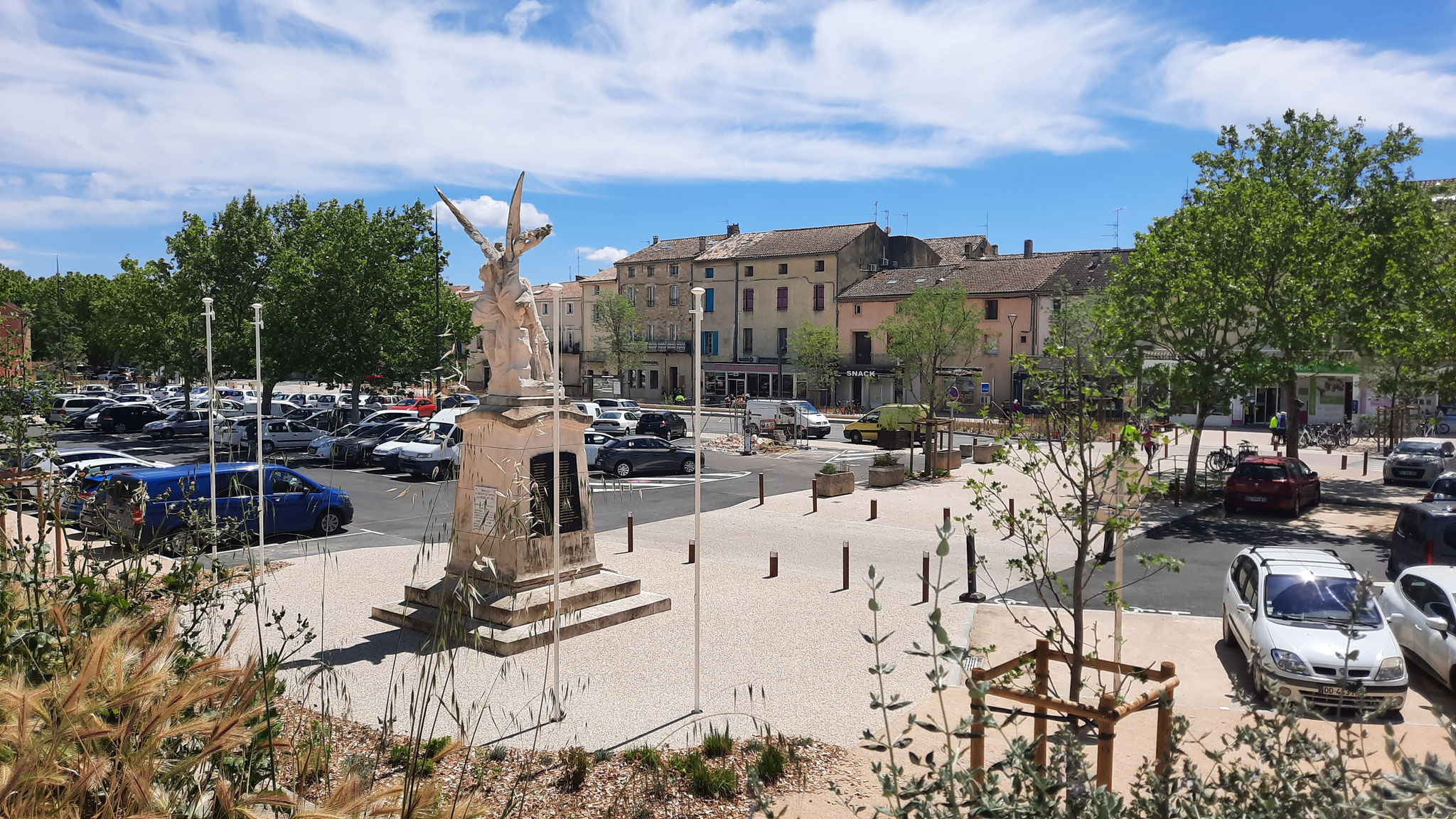 La place de la Pousterle, où se trouve le poste de police municipale