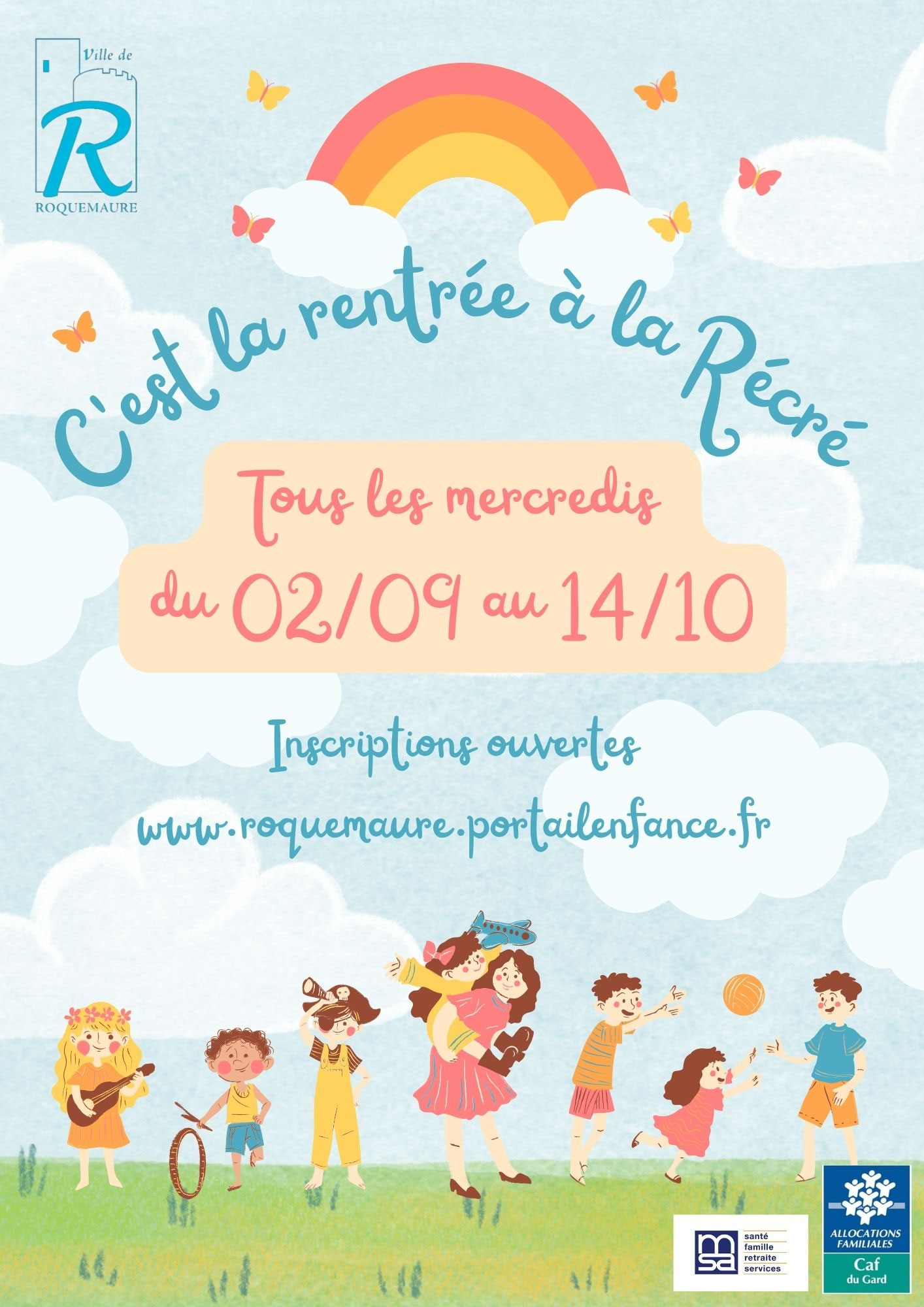Affiche de La Récré : les mercredis du 2 septembre au 14 octobre 2026