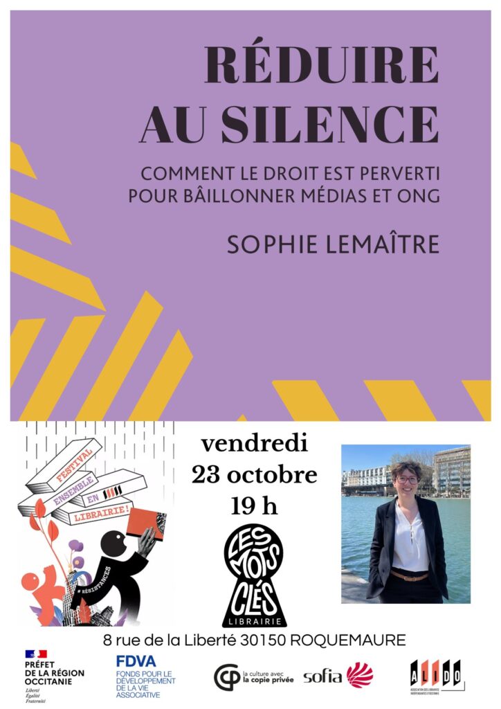 RENCONTRE LITTERAIRE : "REDUIRE AU SILENCE"