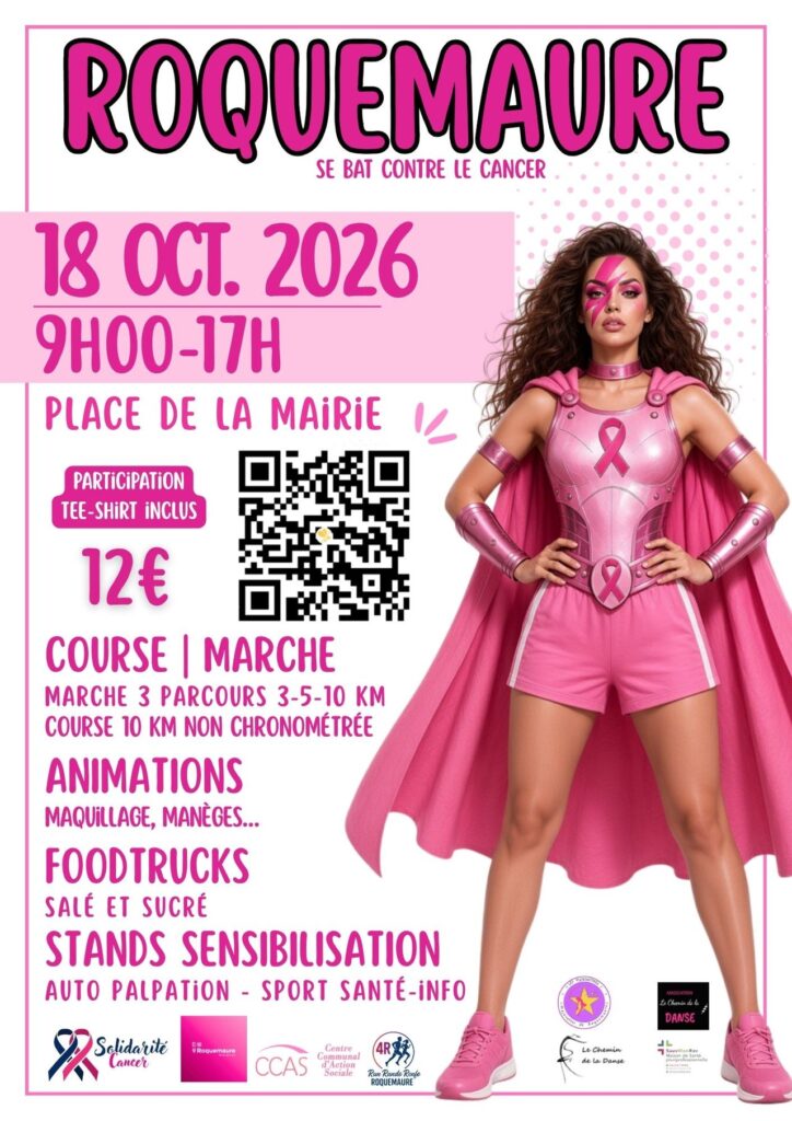 OCTOBRE ROSE #2026 : ROQUEMAURE SE BAT CONTRE LE CANCER !