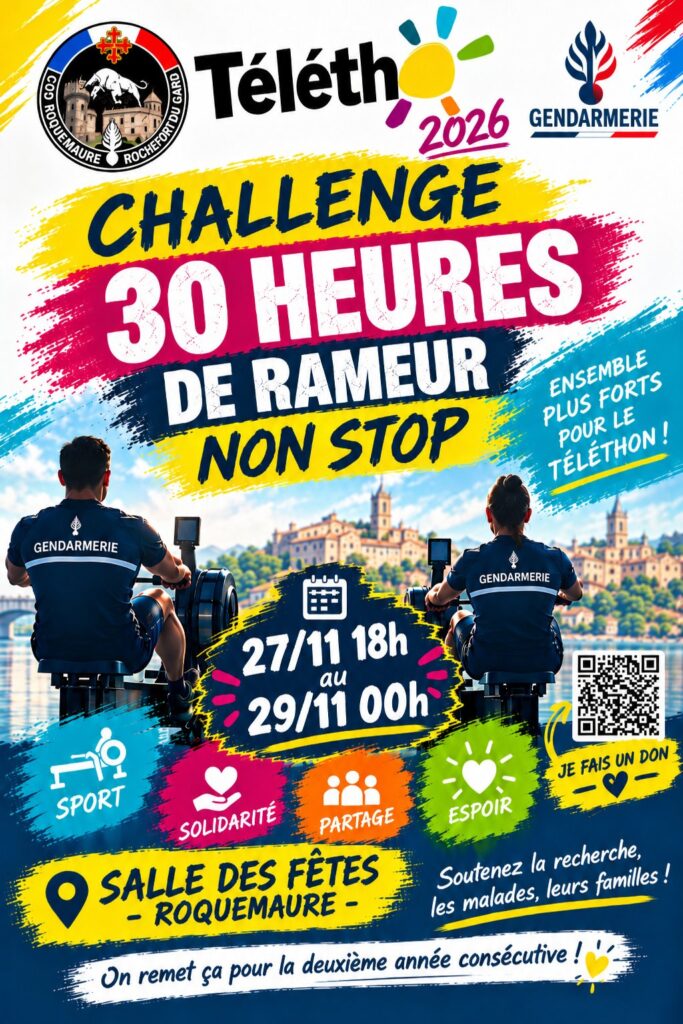 30 HEURES DE RAMEUR NON-STOP POUR LE TÉLÉTHON 2026 !